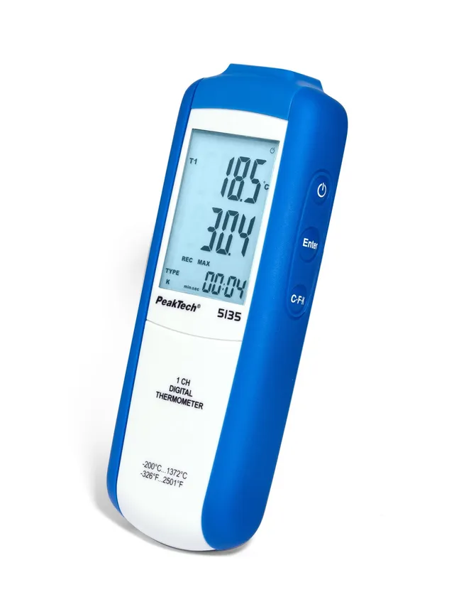 PeakTech® P 5135» Digitalt termometer 1 kanal, -200...+1372°C 