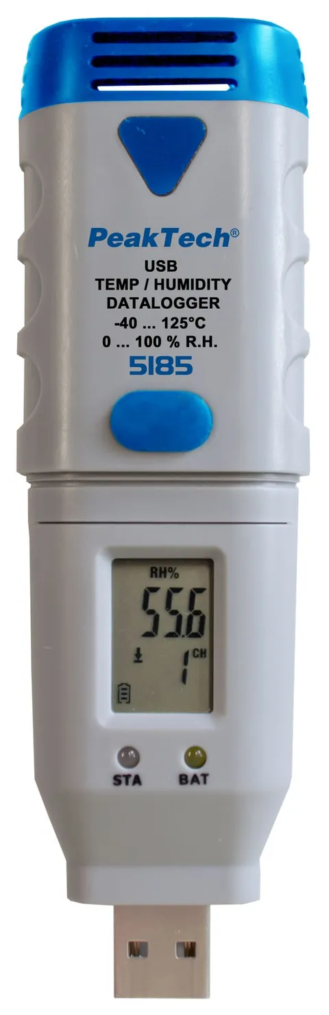 PeakTech® P 5185» USB-datalogger temperatur og fuktighet 