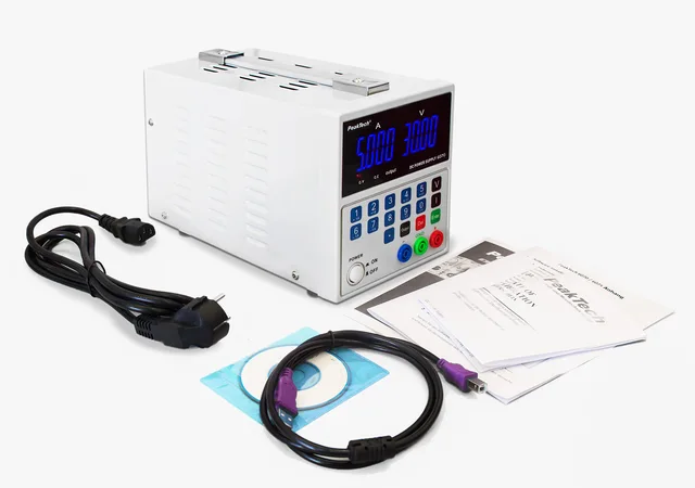 PeakTech® P 6070 Digital laboratoriestrømforsyning m/USB 