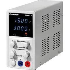 PeakTech® P 6080 A Digital laboratoriestrømforsyning 