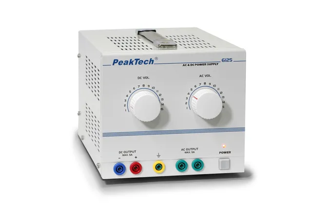 PeakTech® P 6125 AC/DC laboratoriestrømforsyning 