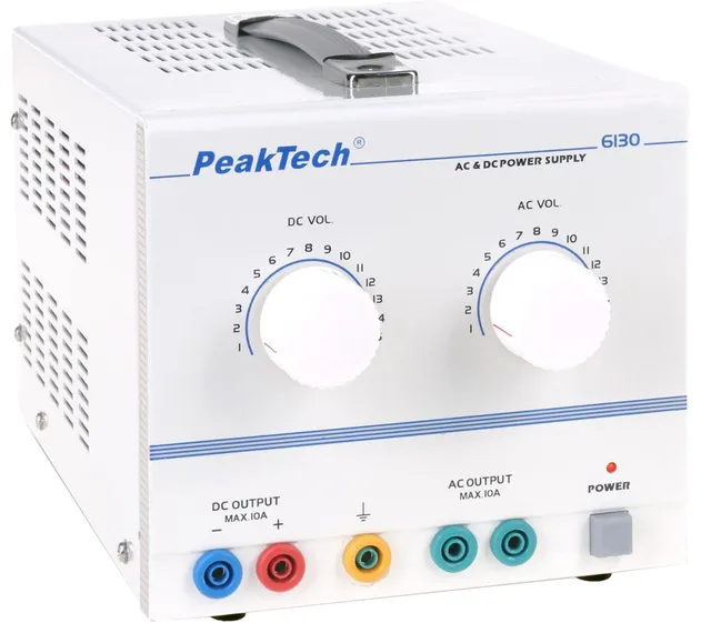 PeakTech® P 6130 AC/DC-laboratoriestrømforsyning 