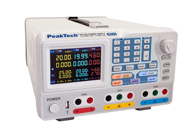 PeakTech® P 6181» Programmerbar- likestrømsforsyning 