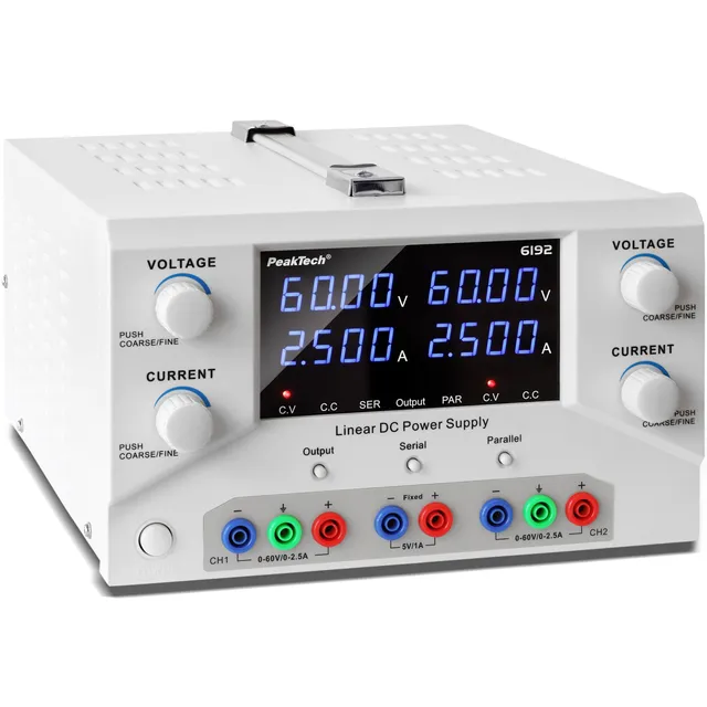 PeakTech® P 6192 Laboratoriestrømforsyning 