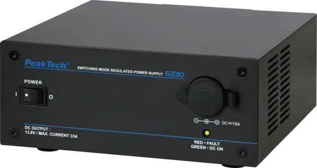 PeakTech® P 6230» Strømforsyning med biluttak 