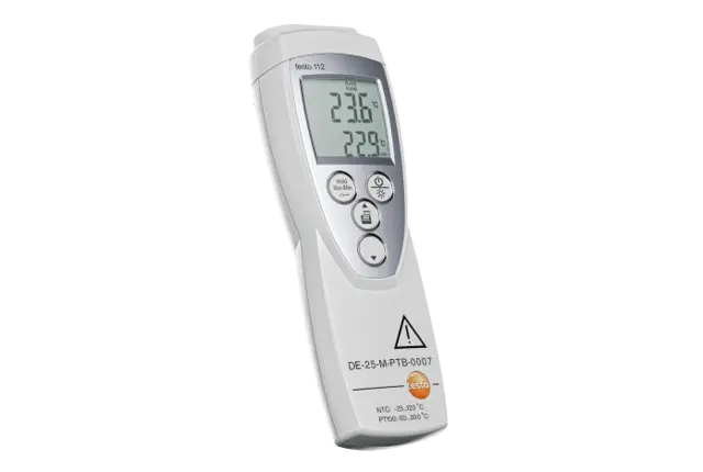TESTO 112, NØYAKTIG 1 KANALS TEMPERATURMÅLER 