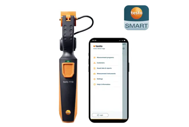 testo 115i forbedret rørføler m. bluetooth 