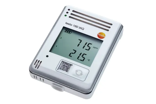Testo 160 IAQ Datalogger m. sensor for temp/fukt/CO2/trykk 