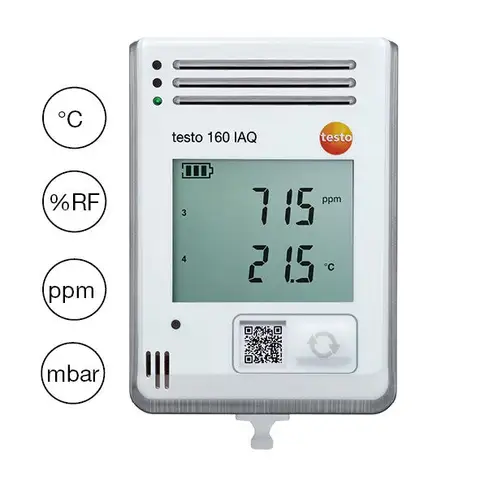 testo 160 IAQ sett (5 loggere + transportkoffert) 