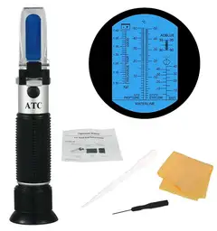 Refraktometer / Optisk Glykoltester frostv&#230;ske, spylerv&#230;ske, batterisyre