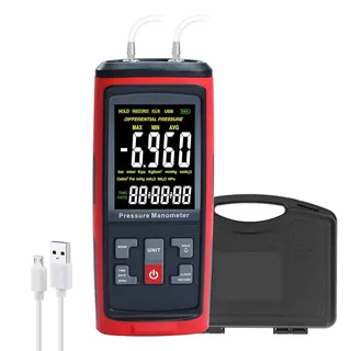PT-5101-2kPa Trykkmanometer Differensialtrykkmåler for HVAC
