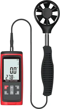 Lufthastighetsm&#229;ler Vingehjul hastighet, fukt, volumstr&#248;m &amp; temperatur