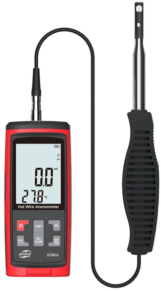 PT-8916 Varmetrådsanemometer 0,00–30,00 m/s 