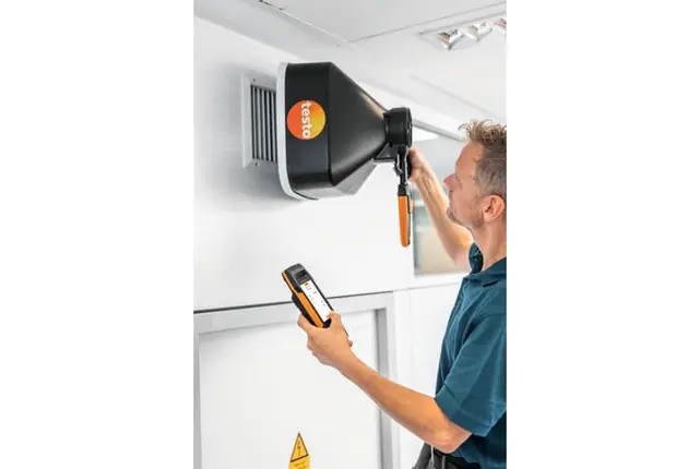 testo 400 air flow kit with 16mm vane probe 