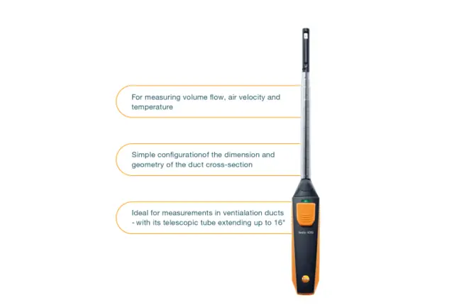 TESTO 405i TERMISK ANEMOMETER FOR SMARTTELEFON 