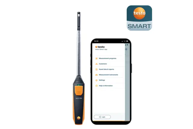 TESTO 405i TERMISK ANEMOMETER FOR SMARTTELEFON 