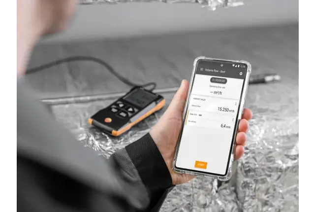 testo 416 Digital vingehjuls anemometer 16mm 