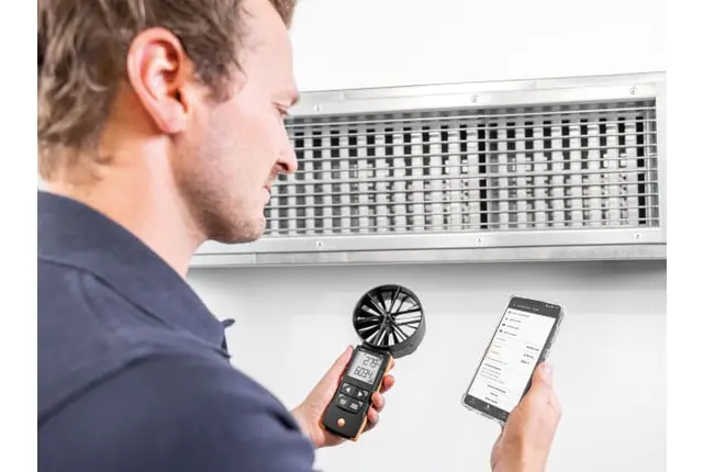 testo 417 Digitalt vingehjuls anemometer 100mm 