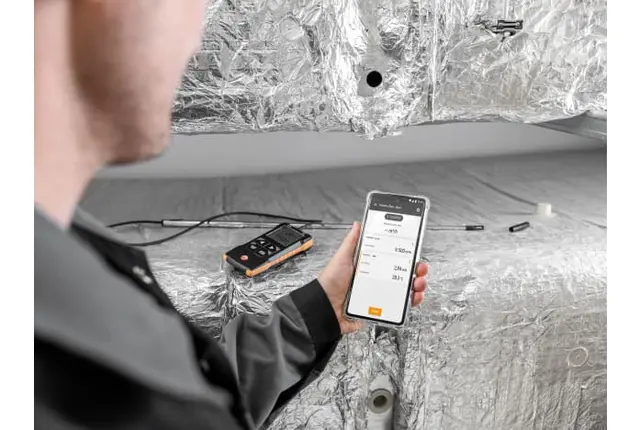 testo 425 - Digital instrument med hetetrådsføler 