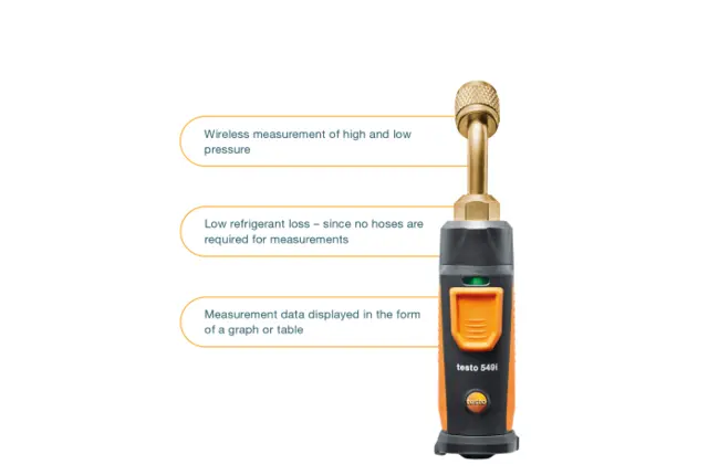 Testo 549i Praktisk trådløs trykk føler 