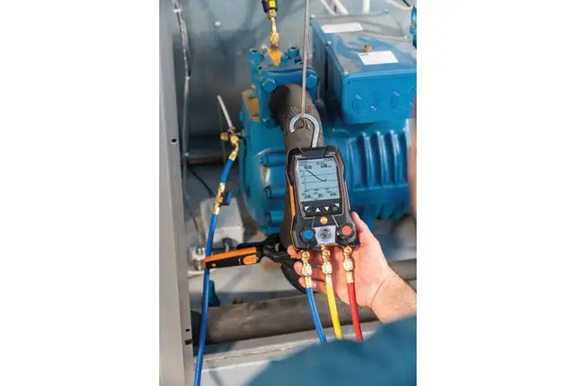 testo 550s Basic sett digital manifold med kabelklemmer 