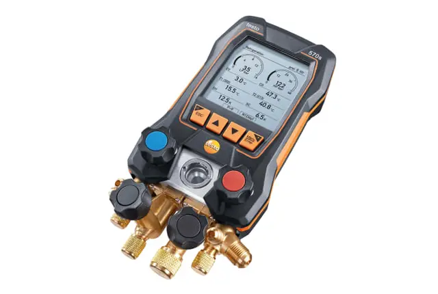 testo 570s – digitalt vakuummålesett med tangampermeter testo 770-3 