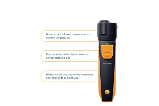 TESTO 805i IR TERMOMETER FOR SMARTTELEFON 
