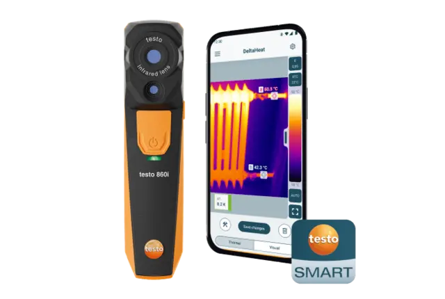 Testo 860i kit - Trådløst termisk kamera for smarttelefoner 