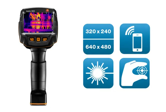 testo 883-1 – Målesett med to linser og tilbehør 