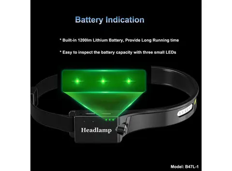 Speras B47L1 hodelykt 500lm / 130 meter kastelengde 