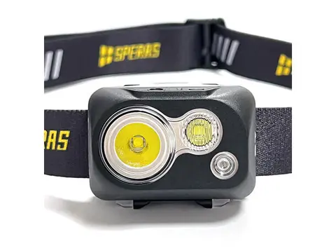 Speras B7 hode / arbeidslykt 600lm / 92 meter kastelengde 