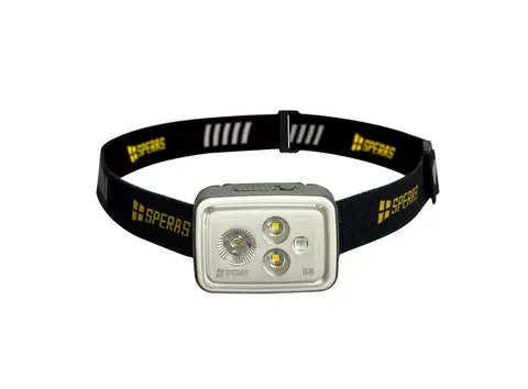 Speras B8 hode / arbeidslykt 700lm / 70 meter kastelengde 