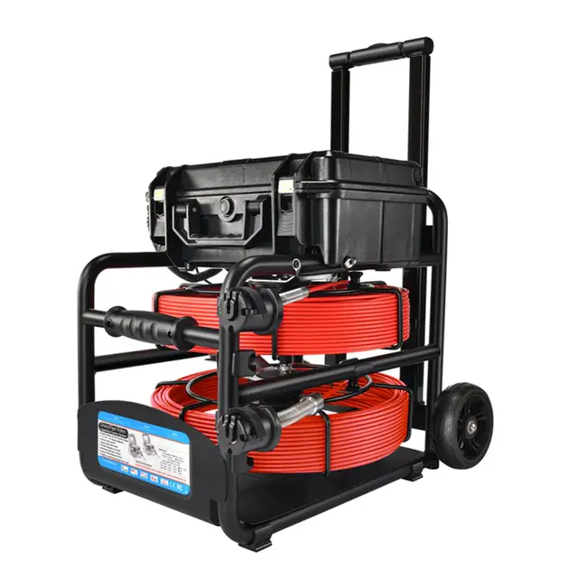 ø18 & ø23mm - 40 Meter - Dobbelt Inspeksjonskamera Tykk fjør 