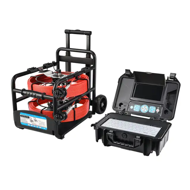 ø18 & ø23mm - 40 Meter - Dobbelt Inspeksjonskamera Tykk fjør 