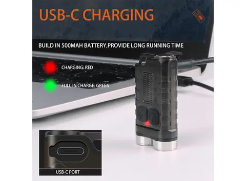 Speras V3 lommelykt/varsellys 900lm / 100 meter kastelengde 