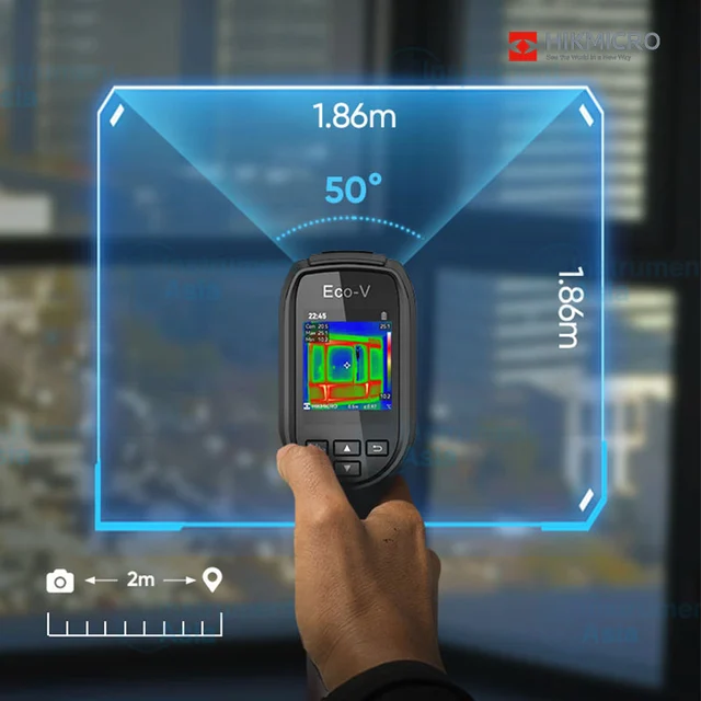 Termografikamera Hikmicro EcoV 96×96 pixler, FoV 50° × 50° 