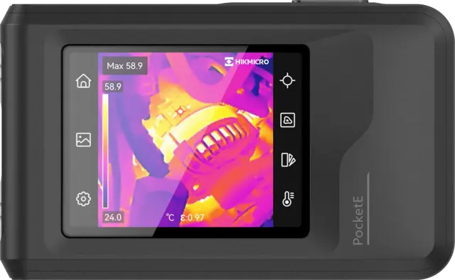 Termografikamera Hikmicro PocketE 96×96 piksler, FoV 50 x 37,3° 
