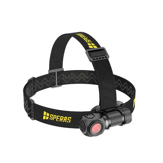 Speras SH16 lett hode/lomme/arbeidslykt 1650lm / 355 meter kastelengde 