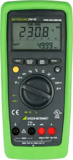 Gossen Metrawatt METRALINE DM62 TRMS Multimeter for krevende oppgaver