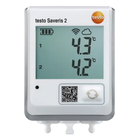 Testo Saveris 2-T2-temperaturdatalogger 2-kanals WiFi for 2 eksterne NTC-følere 