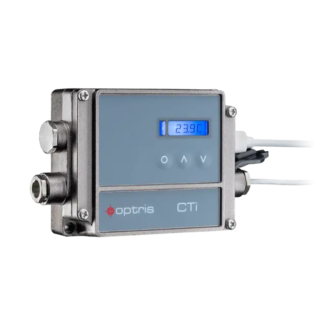 CTi LT02: -50-600 °C/ 8-14 µm 2:1 optics/ 130 °C 