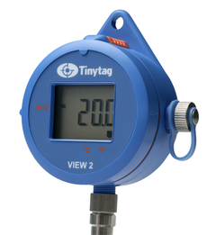 Tinytag View 2, temperatur PT1000 Lavtemperatur datalogger med display