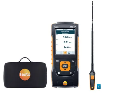 Testo 440 DP Lufthastighetssett med Bluetooth 