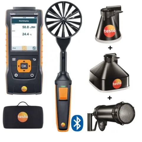 Testo 440 Luftmengde Kombisett 3 med Bluetooth 