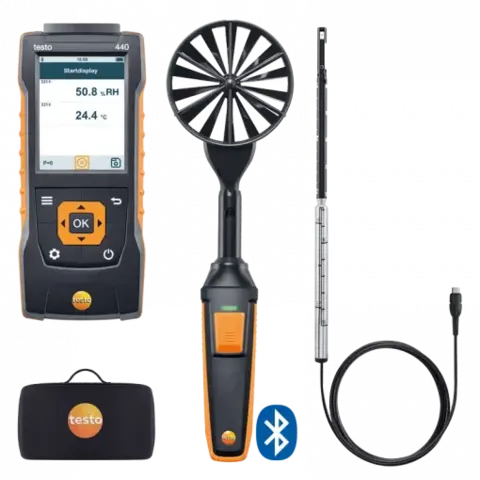 Testo 440 Lufthastighet/mengde sett med bluetooth 