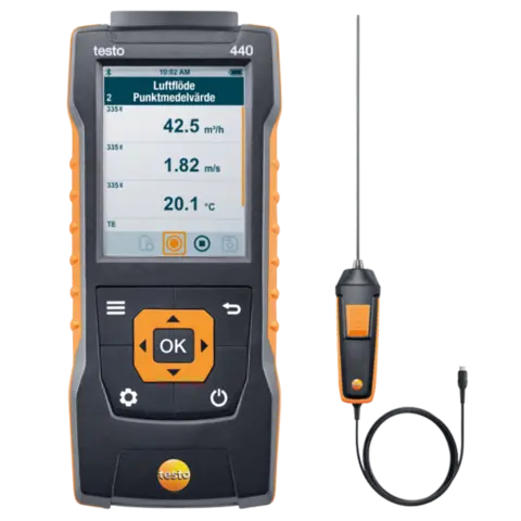 Testo 440 Fuktmåling i produksjonsprosesser 