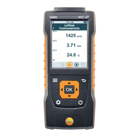 Testo 440 DP Lufthastighet &amp; inneklima m/diff trykk