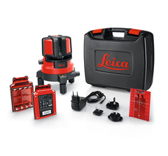 Leica Lino L4P1 flerlinjelaser manuell finjustering, r&#248;d laser