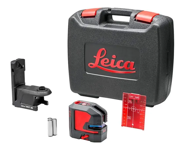 Leica Lino P5-1 selvnivellerende 5-punktslaser, rød laser 