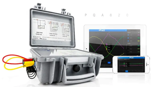 HT PQA 820 – Nettanalysator (IP65) Profesjonelt Nettanalysator til utleie 